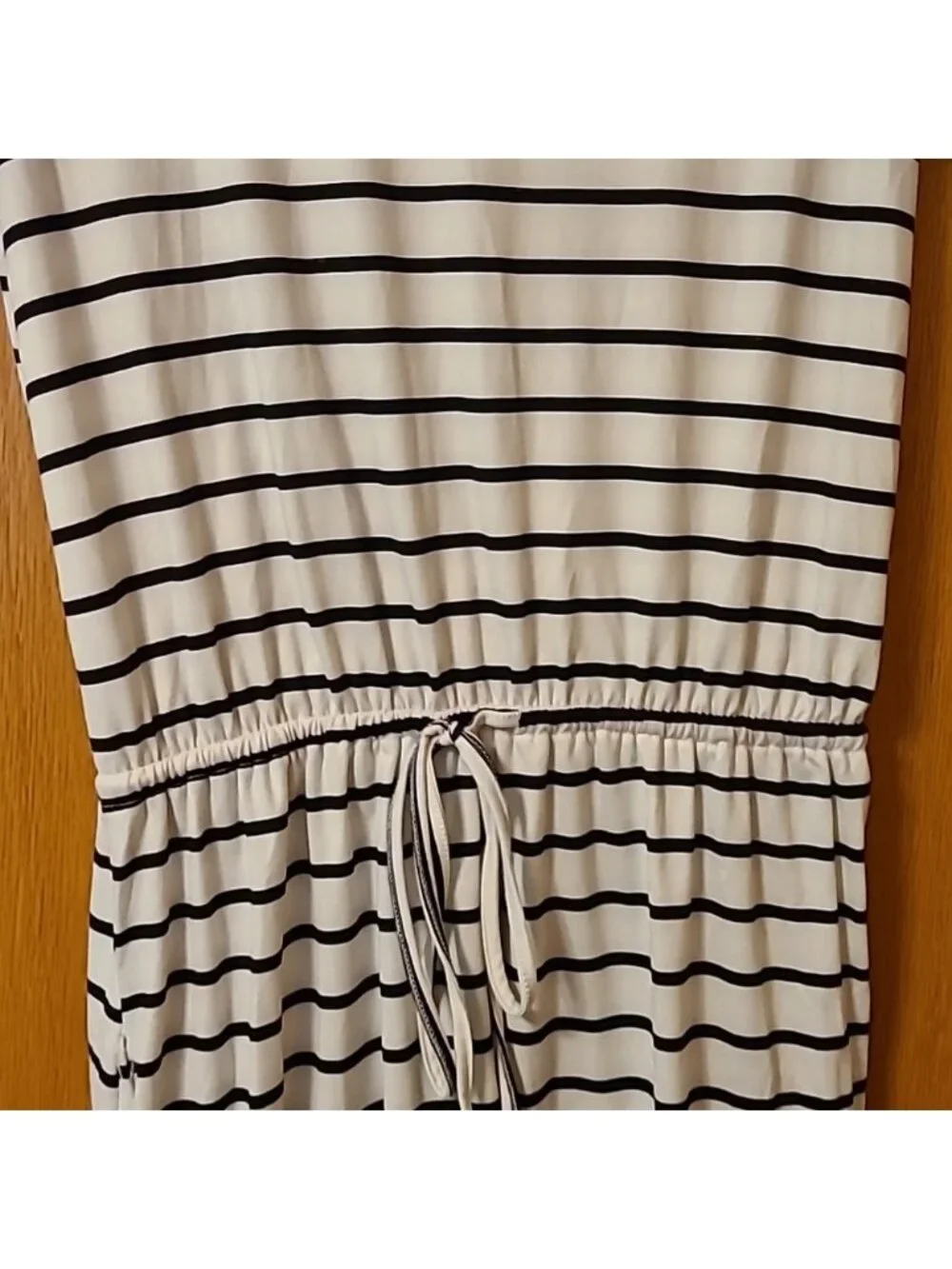 Black and White Striped Dress